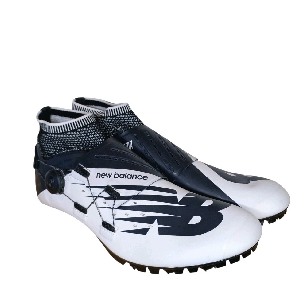 New Balance Sigma Racing Vazee Mens‎ 14 D White Black Track Cleats Shoes Running